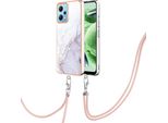 Custodia Con Cinturino Per Xiaomi Poco X5 /Redmi Note 12 5G, Paraurti In Tpu Morbido, Custodia Protettiva, Con Cinturino Regolabile Bianco