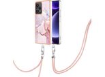 Custodia Con Cinturino Per Xiaomi Poco F5 /Redmi Note 12 Turbo, Paraurti In Tpu Morbido, Custodia Protettiva, Con Cinturino Regolabile Oro Rosa
