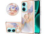Custodia Per Oneplus Nord CE3, Custodia Protettiva In Silicone Tpu A Fantasia Con Supporto Ad Anello Grigio