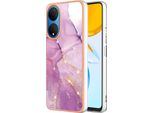 Custodia Per Honor X7, Sottile Marmo Antiurto Morbido Tpu Paraurti Rosa