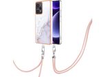 Custodia Con Cinturino Per Xiaomi Poco F5 /Redmi Note 12 Turbo, Paraurti In Tpu Morbido, Custodia Protettiva, Con Cinturino Regolabile Bianco