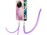 Custodia Con Cinturino Per Xiaomi Redmi A3, Paraurti In Tpu Morbido, Custodia Protettiva, Con Cinturino Regolabile Rosa
