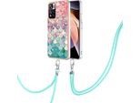Custodia Con Cinturino Per Xiaomi Redmi Note 11 5G, Custodia In Tpu A Fantasia Con Cinturino Regolabile Colorato