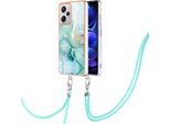 Custodia Con Cinturino Per Xiaomi Redmi Note 12 Pro+, Paraurti In Tpu Morbido, Custodia Protettiva, Con Cinturino Regolabile Verde