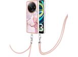 Custodia Con Cinturino Per Xiaomi Redmi A3, Paraurti In Tpu Morbido, Custodia Protettiva, Con Cinturino Regolabile Oro Rosa