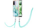 Custodia Con Cinturino Per Xiaomi Redmi 12C, Paraurti In Tpu Morbido, Custodia Protettiva, Con Cinturino Regolabile Verde