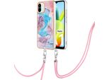 Custodia Con Cinturino Per Xiaomi Redmi A1, Custodia In Tpu A Fantasia Con Cinturino Regolabile Blu