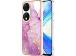 Custodia Per Honor X7B, Sottile Marmo Antiurto Custodia Morbida Tpu Paraurti Rosa