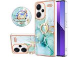 Custodia In Marmo Per Xiaomi Redmi Note 13 Pro+ 5G, Custodia Protettiva In Silicone Tpu Con Supporto Ad Anello Caffè