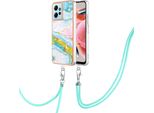 Custodia Con Cinturino Per Xiaomi Redmi Note 12 4G, Paraurti In Tpu Morbido, Custodia Protettiva, Con Cinturino Regolabile Turchese