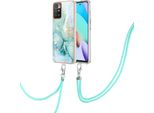 Custodia Con Cinturino Per Xiaomi Redmi 10, Paraurti In Tpu Morbido, Custodia Protettiva, Con Cinturino Regolabile Verde