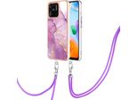 Custodia Con Cinturino Per Xiaomi Redmi 10C, Paraurti In Tpu Morbido, Custodia Protettiva, Con Cinturino Regolabile Rosa