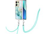 Custodia Con Cinturino Per Xiaomi Redmi Note 13 4G, Paraurti In Tpu Morbido, Custodia Protettiva, Con Cinturino Regolabile Verde
