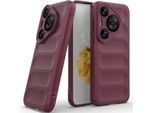 Custodia Per Huawei Pura 70 Pro / 70 Pro+ Custodia Protettiva In Silicone Tpu Morbido Antiurto Borgogna