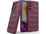 Custodia Per Samsung Galaxy M55 Custodia Protettiva In Silicone Tpu Morbido Antiurto Maroon