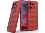Custodia Per Motorola Edge 50 Pro Custodia Protettiva In Silicone Tpu Morbido Antiurto Rosso
