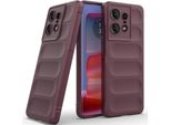 Custodia Per Motorola Edge 50 Pro Custodia Protettiva In Silicone Tpu Morbido Antiurto Maroon