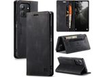 Custodia Redmi 13C, Custodia Retrò In Finto Cuoio, Supporto E Custodia Protettiva Per Xiaomi Redmi 13C/Poco C65 Nero