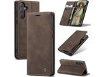 Custodia Galaxy A55, Retro Custodia In Finto Cuoio Con Funzione Stand Custodia Protettiva Per Samsung Galaxy A55 5G Rame