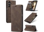 Custodia Galaxy A25, Retro Custodia In Finto Cuoio Con Funzione Stand Custodia Protettiva Per Samsung Galaxy A25 5G Rame