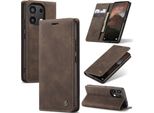Custodia Redmi Note 13 4G, Custodia Retrò In Finto Cuoio Con Funzione Di Stand Cover Protettiva Per Xiaomi Redmi Note 13 4G Rame