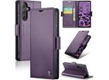 Custodia Galaxy A55, Custodia In Pelle Con Funzione Stand Per Samsung Galaxy A55 Viola