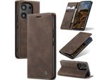 Xiaomi Poco M6 Pro 4G Custodia, Retro Custodia In Finto Cuoio Con Funzione Stand Per Xiaomi Redmi Note 13 Pro 4G/Poco M6 Pro 4G Kupfer