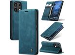 Custodia Redmi Note 13 4G, Custodia Retrò In Finto Cuoio Con Funzione Stand Cover Protettiva Per Xiaomi Redmi Note 13 4G Blu