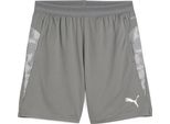 Puma Teamcup Pantaloncini Da Allenamento Uomo Grigio Argento Taglia Xl