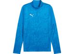 Puma Teamcup Formazione 1/4 Zip Top Uomo Blu Argento Taglia Xl