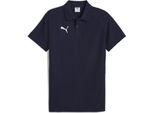 Puma Teamevostripe Poloshirt Herren Navy Silber Gr S