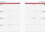 Rido 70-65 910 005 Timing 1 Inserto Agenda Settimanale - 1 Settimana / 2 Pagine, 14,8 X 21 Cm