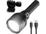 Torcia Vayox VA0044 Pro Series | 3000Lm | XHP9090 30W | IPX6 | 5000Mah | 5 Modalità | USB-C | Nero