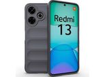 Custodia Per Xiaomi Redmi 13 Custodia Protettiva In Silicone Tpu Morbido Antiurto Grigio Scuro