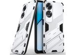 Custodia Per Oppo A60 Custodia Protettiva Ibrida In Pc Tpu Antiurto Con Funzione Di Stand Arancione