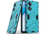 Custodia Per Oppo A60 Custodia Protettiva Ibrida In Pc Tpu Antiurto Con Funzione Stand Blu