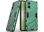 Custodia Per Oppo K12X Custodia Protettiva Ibrida In Pc Tpu Antiurto Con Funzione Stand Verde