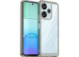 Custodia Per Xiaomi Redmi 13 4G Trasparente, Antiurto Custodia Protettiva In Silicone Tpu Grigio