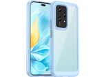 Custodia Per Honor 200 Lite Trasparente, Protettiva In Silicone Tpu Antiurto Blu