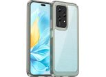 Custodia Per Honor 200 Lite Trasparente, Protettiva In Silicone Tpu Antiurto Grigio