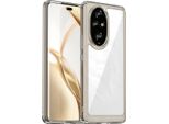 Custodia Per Honor 200 Pro Trasparente, Protettiva In Silicone Tpu Antiurto Grigio