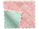 Panno In Microfibra Set 3 Pezzi Nero 30X30 Cm Multiuso