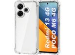 Custodia Per Xiaomi Poco M6 4G / Redmi 13 4G Custodia Morbida E Trasparente Per Telefoni Cellulari Con Angoli Rinforzati Bumper Protettivo