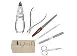 Set Professionale Per Manicure E Pedicure 6 Pezzi - Tronchesi In Acciaio Inox Per Unghie Spesse,