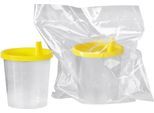 Contenitore Universale, Singolo, 125 Ml Con Coperchio A Scatto E Beccuccio Giallo Confezione: 150 Pezzi | Confezione (150 Pezzi)