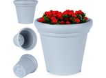 Vaso Da Fiori Vilde Vaso Per Piante Vaso Da Giardino Fioriera In Plastica Grigio 38X34 Cm