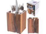 Orion Porta Utensili Da Cucina Portaposate Supporto Per Posate Vassoio Portaposate In Legno River