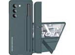 Custodia Per Samsung Galaxy Z Fold 6 Con Penna Centrale, Sottile Custodia Rigida In Pc Con Supporto E Protezione Dello Schermo Verde