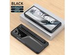 Custodia Per Samsung Galaxy Z Fold 6 Custodia Rigida Sottile In Pc Antigraffio Con Penna, Protezione Schermo Integrata Nera