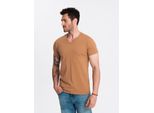 Ombre Clothing Maglietta Da Uomo A Maniche Corte Heman Marrone L